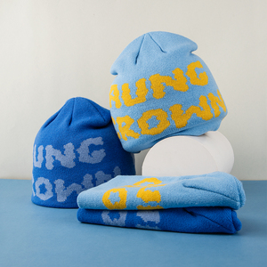 Gorro de Jacquard de invierno con logotipo personalizado, gorra de Golf Snapback deportiva para hombre, gorros de punto cálidos a la moda para exteriores, patrón de letras para la playa - Product Image 4