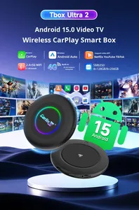 กล่องอัจฉริยะ Ultra-4G แอนดรอยด์<span class=keywords><strong>15</strong></span> Ai 8g 128GB Qualcomm SM6350ไร้สาย <span class=keywords><strong>CarPlay</strong></span> Android Auto ในตัว GPS ดองเกิลแบบพกพา - Product Image 2
