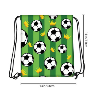 Sacs à dos promotionnels à cordon de serrage en gros pour la Coupe du Monde, sacs à dos de football, sacs cadeaux pour événements de marathon - Product Image 3