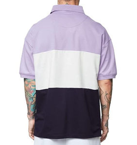 2024 Men's Casual Solid Pattern for Polo <b>Tshirts</b> 280gsm Heavy Weight Breathable Cotton Oversize Short High Quality Jersey Plus - Product Image 3
