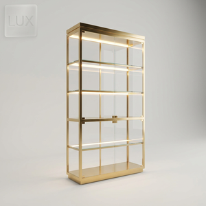 Vitrines de présentation de bijoux et montres de luxe modernes personnalisées LUX 2026 les plus vendues avec éclairage LED pour l'aménagement intérieur de bijouteries - Product Image 1