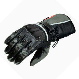 Gants de moto de course d'hiver personnalisés hommes doigt complet imperméable en cuir écran tactile capacité protection UV gants d'équitation - Product Image 5