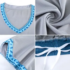 Maillot de basket-ball personnalisé, pas cher, coloré, rétro, classique, été, polyester, uniforme de basket-ball, équipe sportive, chemises de basket-ball 242 - Product Image 3