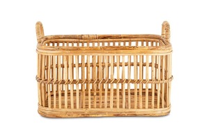 Panier à linge Artex Green Earth en rotin naturel fait main, écologique, avec poignées, design moderne multifonctionnel, rond - Product Image 2