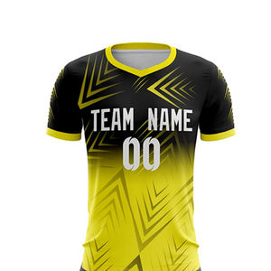 Tenues de football personnalisées de haute qualité entièrement personnalisables, ensemble de maillots de football respirants à séchage rapide pour l'entraînement - Product Image 4