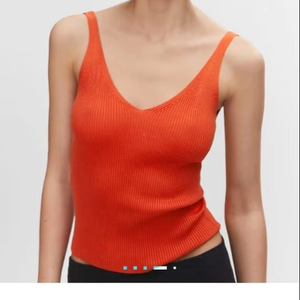 Débardeur sans manches pour femme en satin de soie/coton de haute qualité, nouveau design, couleur unie, taille plus, style hip-hop - Product Image 1