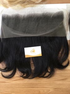 Cabello Remy humano crudo sin procesar de la mejor calidad, paquete de extensión de estilo de onda Frontal HD de encaje negro de visón vietnamita, envío gratis - Product Image 5