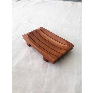 Porte-savon de luxe en bois écologique fait main pour salle de bain avec couvercle, artisanat SANIYA - Product Image 5