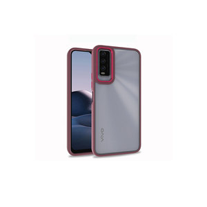 Coque arrière de protection en silicone liquide Netzy Safa Flora Series pour Vivo Y11S, design transparent, étui de téléphone portable rouge - Product Image 1