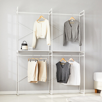Armoire Ecomodern 1600, ensemble de rangement en bois au design industriel, système d'armoire ajustable pour chambre et salon