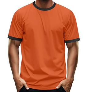 เสื้อยืดผู้ชายราคาโรงงาน ผ้าฝ้าย 100% ลายตัวอักษร ปรับแต่งได้ตามต้องการ ขายส่งจำนวนมาก - Product Image 1