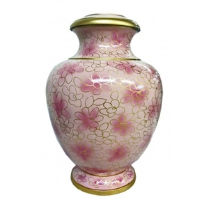 Urnes de crémation pour adultes en laiton de haute qualité avec urnes funéraires en métal fini étain et marbre bleu pour cendres humaines - Product Image 3