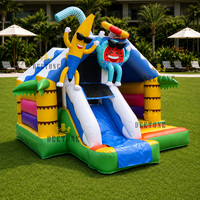 Hot Sale Commercieel Speelplein Thema Hindernisbaan Springkasteel Eenhoorn Thema