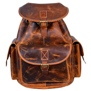 New Style Men's Leather <b>Backpack</b> Large Capacity <b>Travel</b> <b>Bag</b> Available at Reasonable Price - Product Image 1