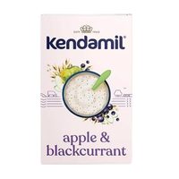 Porridge biologique pour bébé Kendamil, céréales pour nourrissons, poudre alimentaire, saveurs pomme et cassis, 150 g, 6 mois+, fabriqué avec de vrais fruits