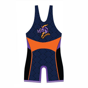 Combinaisons de lutte personnalisées en sublimation pour hommes, enfants et jeunes - Équipement de tournoi - Tissu en polyester extensible durable, séchage rapide - Product Image 5