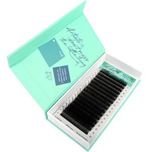 Pestañas YY de doble punta, abanicos de extensión de pestañas preformados, bandeja mixta, negro intenso, suministros de pestañas YY al por mayor - Product Image 2