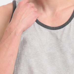 Camiseta sin mangas de color liso para hombre, adecuada para gimnasio, fitness, entrenamiento, uso en casa y uso diario al aire libre. - Product Image 6