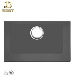 Fregadero de cocina de doble cuenco de 28x18 pulgadas de acero inoxidable SUS304 de alta calidad hecho a mano de Vietnam, grifo cepillado antiarañazos de un solo orificio - Product Image 4