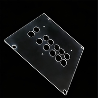 Panel Superior Personalizado para Joystick de Arcade, Transparente, de Policarbonato de Alta Resistencia, con Corte CNC de Precisión