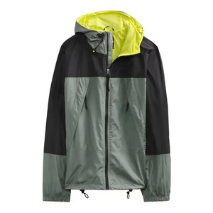 Chaqueta cortavientos de bloque de color personalizada para hombre, estilo callejero, último diseño, chaqueta de invierno con cremallera, precio de tela de lona - Product Image 6