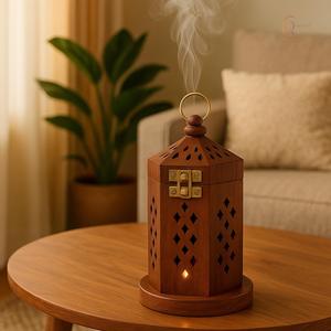 Stylish Wooden <b>Incense</b> <b>Burner</b> <b>Holder</b> with Long Tray for Clean and Safe Burning - Product Image 4