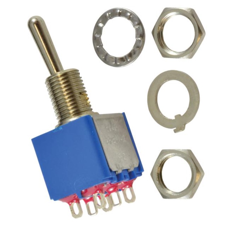 STCH 2点セット APEM 656H/2 Toggle Switch 3PST On-On 250V 15A | Rapid