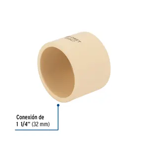 Caja de 4 unidades de accesorios de tubería de enchufe Foset CPVC de 1-1/4' - Product Image 2