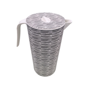 A5 Rayé Design Mélamine Teeware Tasses à Thé et Soucoupes Écologique 2.5L Durable Léger Pichet à Eau avec Couvercle Pichet Partie Utilisation - Product Image 6