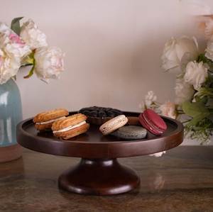 Elegant Style Natural Wood <b>Cake</b> <b>Stand</b> With <b>glass</b> <b>Cake</b> & Pastries <b>Stand</b> <b>Cake</b> Tray Tea Decoration Cupcake <b>Stand</b> At Best Price - Product Image 2