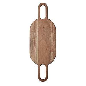 Planche à découper en bois d'acacia et de mangue de forme personnalisée avec poignée Planches à découper en bois - Product Image 1