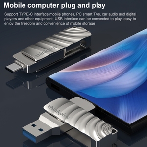 New arrivals ban đầu thinkplus mu232 USB 3.2 + USB-C / Type-C kép đầu ổ đĩa flash Bộ nhớ 32GB - Product Image 5