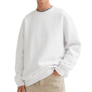 เสื้อสเวตเตอร์ของผู้ชายผ้าฝ้าย100% แขนยาวสำหรับฤดูหนาวคอระบายอากาศได้ดี - Product Image 3