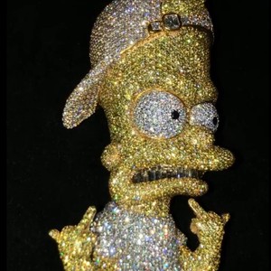 Trending 925 Sterling Silver HipHop Style Pendentif Amélioré VVS Clarté Moissanite Diamant Plaqué Or pour les Fêtes - Product Image 2