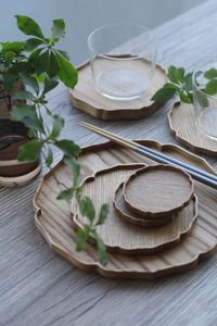 PROPÓSITOS Plato de ensalada de madera Bandeja de servicio Caja de pino Tema de amor Barco ovalado Dulces Galletas Comida Fruta Decoración del hogar Regalo - Product Image 3