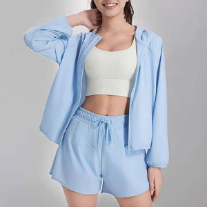 Ensemble de yoga pour femmes à motif uni avec logo personnalisé, ensemble de yoga pour femmes à séchage rapide pour la salle de sport, le fitness et toutes les activités - Product Image 3