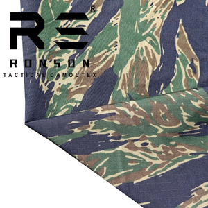 Nyco5050 Rip-Stop Nylon Cotton Tiger Sọc Màu Xanh Ngụy Trang In Chiến Thuật Đồng Phục MIL-Spec Vải Wr + Nir - Product Image 4