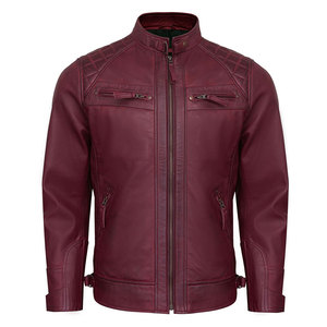 Chaquetas de moto informales impermeables Chaqueta de moto de cuero genuino Chaqueta de moto de mejor precio - Product Image 1