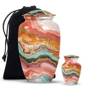 Multi-Color Large Urn <b>for</b> Human <b>Ashes</b> Decorative <b>Keepsake</b> Unique Memorial Custom Modern Cremation Urn <b>for</b> Adult <b>Ashes</b> <b>Keepsake</b> - Product Image 5