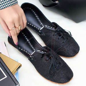 Nouvelle collection : Chaussures plates légères pour femme, style brogue, en jute et simili cuir, à lacets, haute qualité, écologiques - Product Image 5