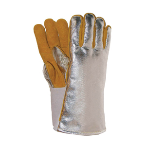 Venta al por mayor mejor diseño personalizado de piel de cabra Digital de cuero guantes de soldadura profesional Unisex guantes de soldadura - Product Image 1