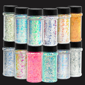 Glitter Chunky Holográfico Eco-Friendly KingCh de 2oz para Unhas, Mistura em Lote, Deslumbrante para Copos de Globo de Neve - Product Image 1