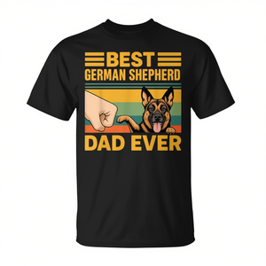 T-shirt 'Miglior Papà di Pastore Tedesco di Sempre' - Abbigliamento Promozionale per Pastori Tedeschi - Product Image 2