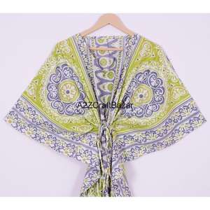 Wholesale Women's African Fashion Clothing Traditional Kaftan Robe Caftan Midi Floral Dress Comfortable Breathable Gown <b>Hippie</b> - Product Image 2