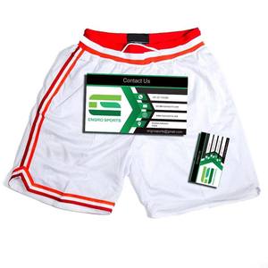 Pantalones Cortos Deportivos de Malla Gruesa con Logotipo Personalizado, Cordón Ajustable, Diseños Personalizables, Solo Pantalones Cortos de Baloncesto - Product Image 1