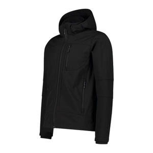 Vente en gros veste softshell saison d'hiver tissu fin coupe-vent respirant fermeture à glissière décontracté extérieur support à capuche plaine - Product Image 5
