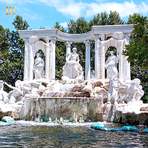 Fuente de <span class=keywords><strong>Trevi</strong></span> de mármol tallada a mano grande con estatuas clásicas para decoración de jardín y Plaza - Product Image 1