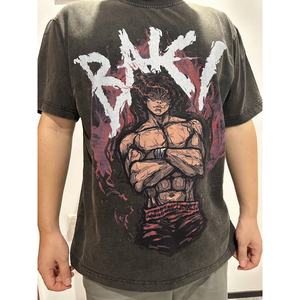 T-shirt personnalisé à épaules tombantes pour hommes Logo imprimé 100% coton T-shirt grande taille T-shirts grands et grands T-Shirt coupe ample - Product Image 4