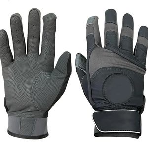 OEM diseño personalizado cuero PVC Unisex profesional béisbol bateo guantes al aire libre Outfield puño ajustable correa de muñeca - Product Image 1