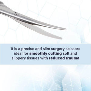 Mango ergonómico Tijeras de disección Metzenbaum Autoclavable y fuente de alimentación manual para mayor comodidad y control - Product Image 6